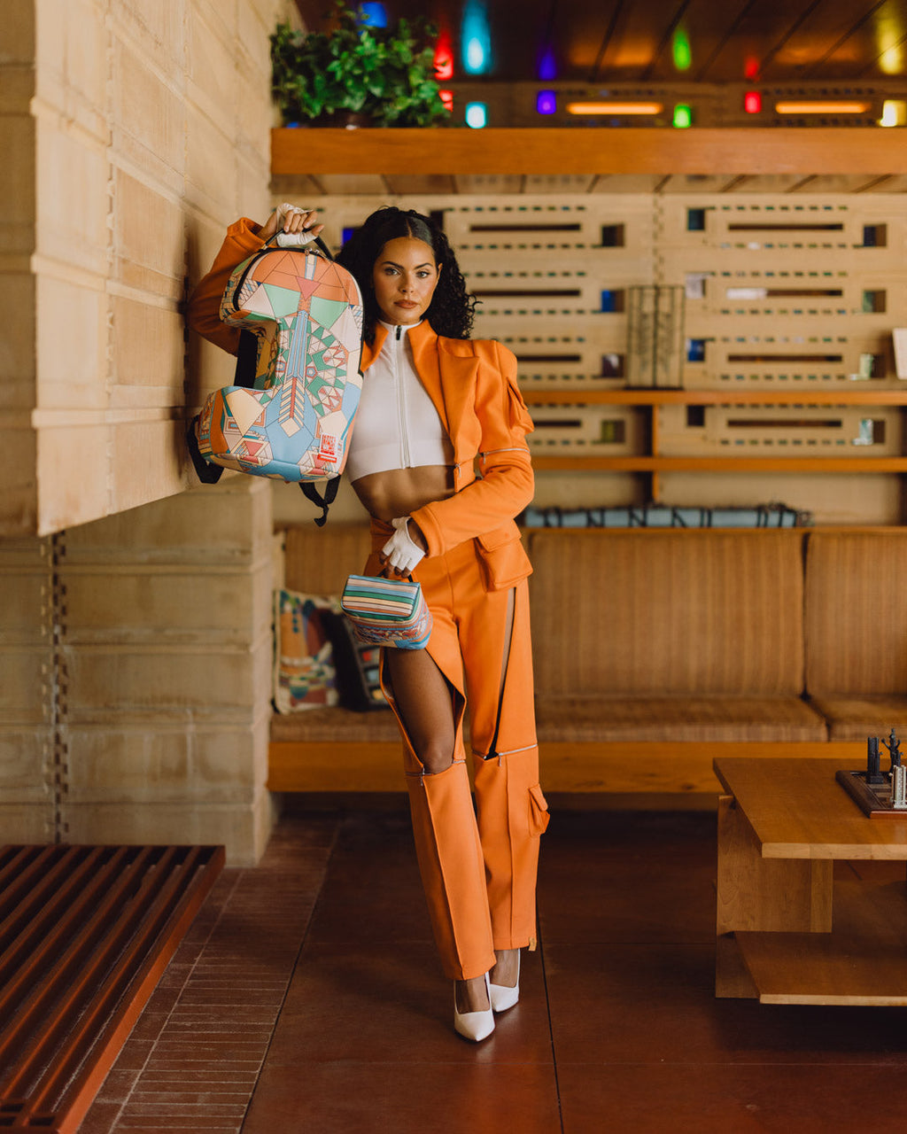 SPRAYGROUND Frank Lloyd Wright Collab Imperial Modular Removable Backpack — product image 2