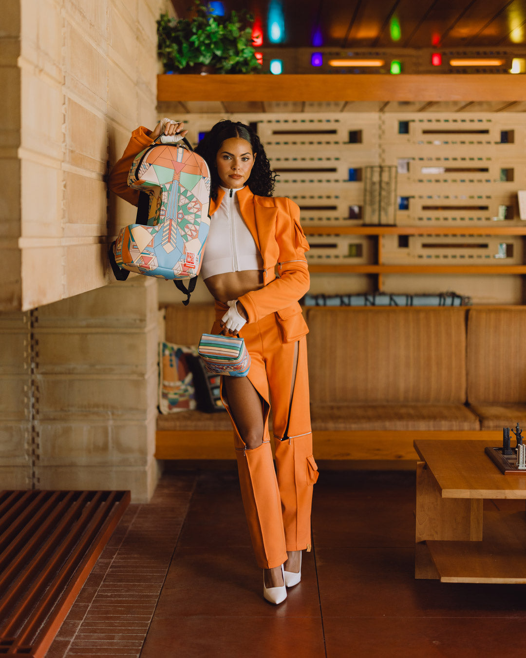 SPRAYGROUND Frank Lloyd Wright Collab Imperial Modular Removable Backpack — product image 2