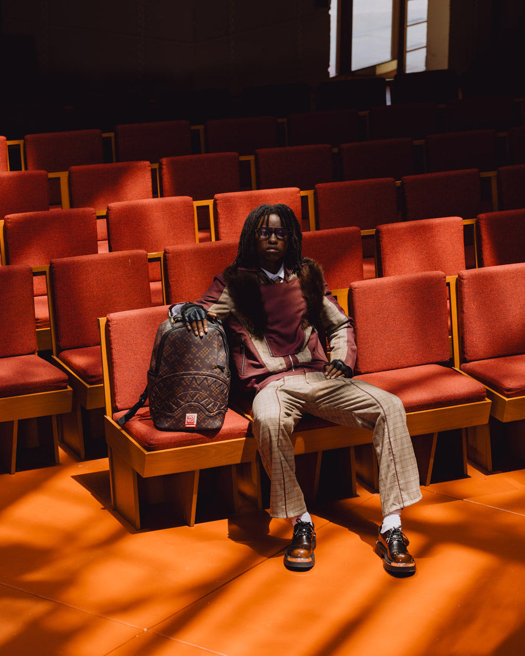 SPRAYGROUND Frank Lloyd Wright Collab Imperial Squares DLXSV Backpack — product image 4