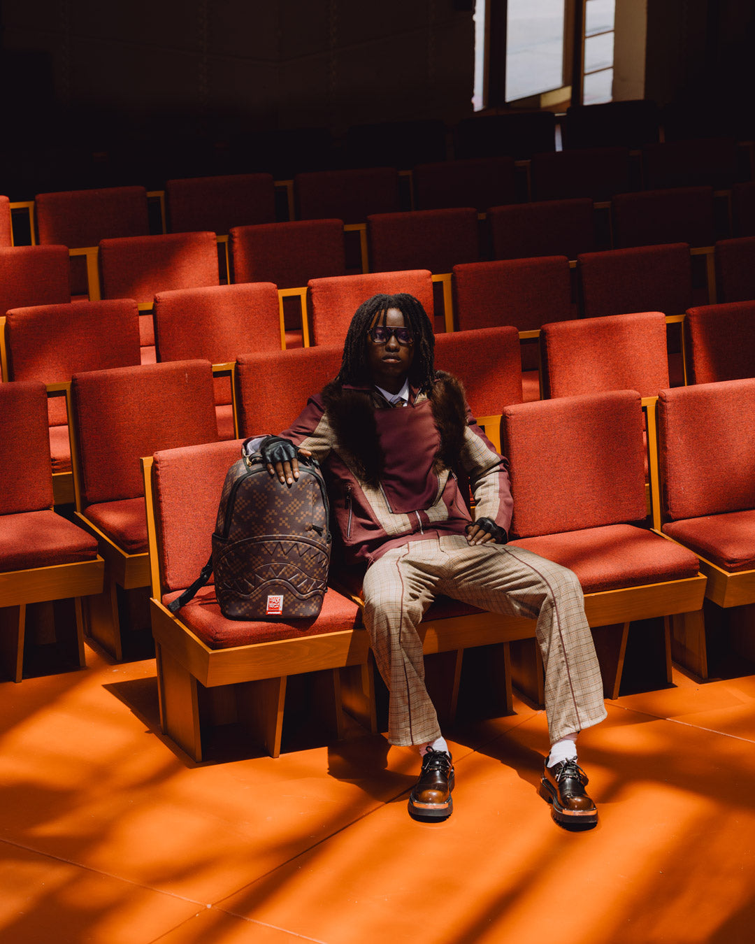 SPRAYGROUND Frank Lloyd Wright Collab Imperial Squares DLXSV Backpack — product image 4