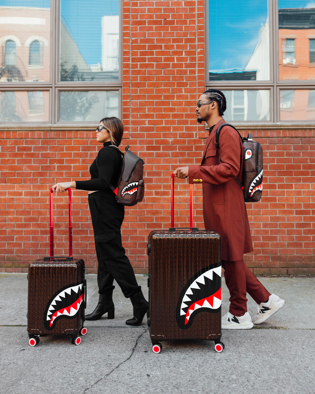 SPRAYGROUND Frenzy Sharks Sharknautics Hardshell Full-Size Luggage — product image 2