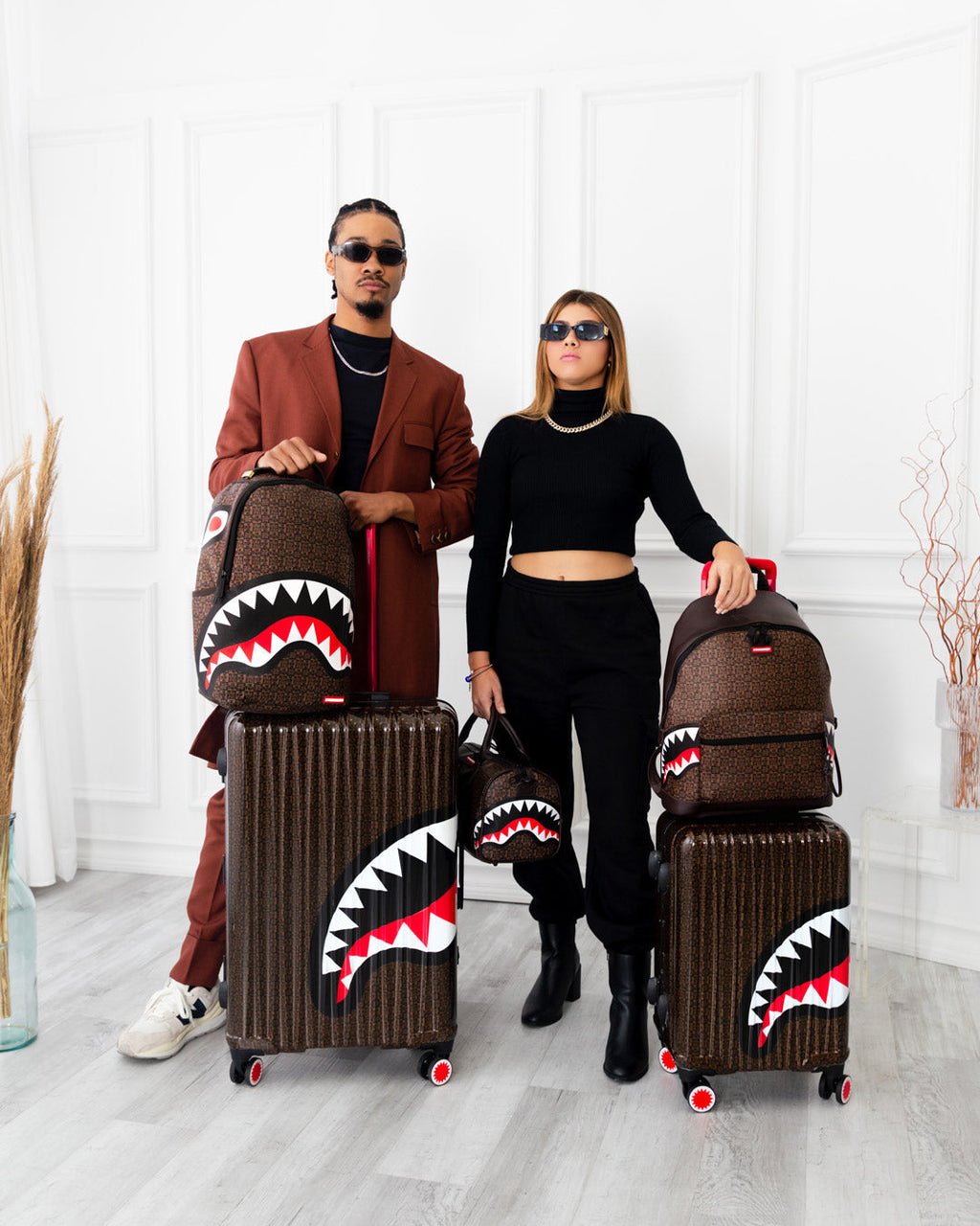SPRAYGROUND Frenzy Sharks Sharknautics Hardshell Full-Size Luggage — product image 8