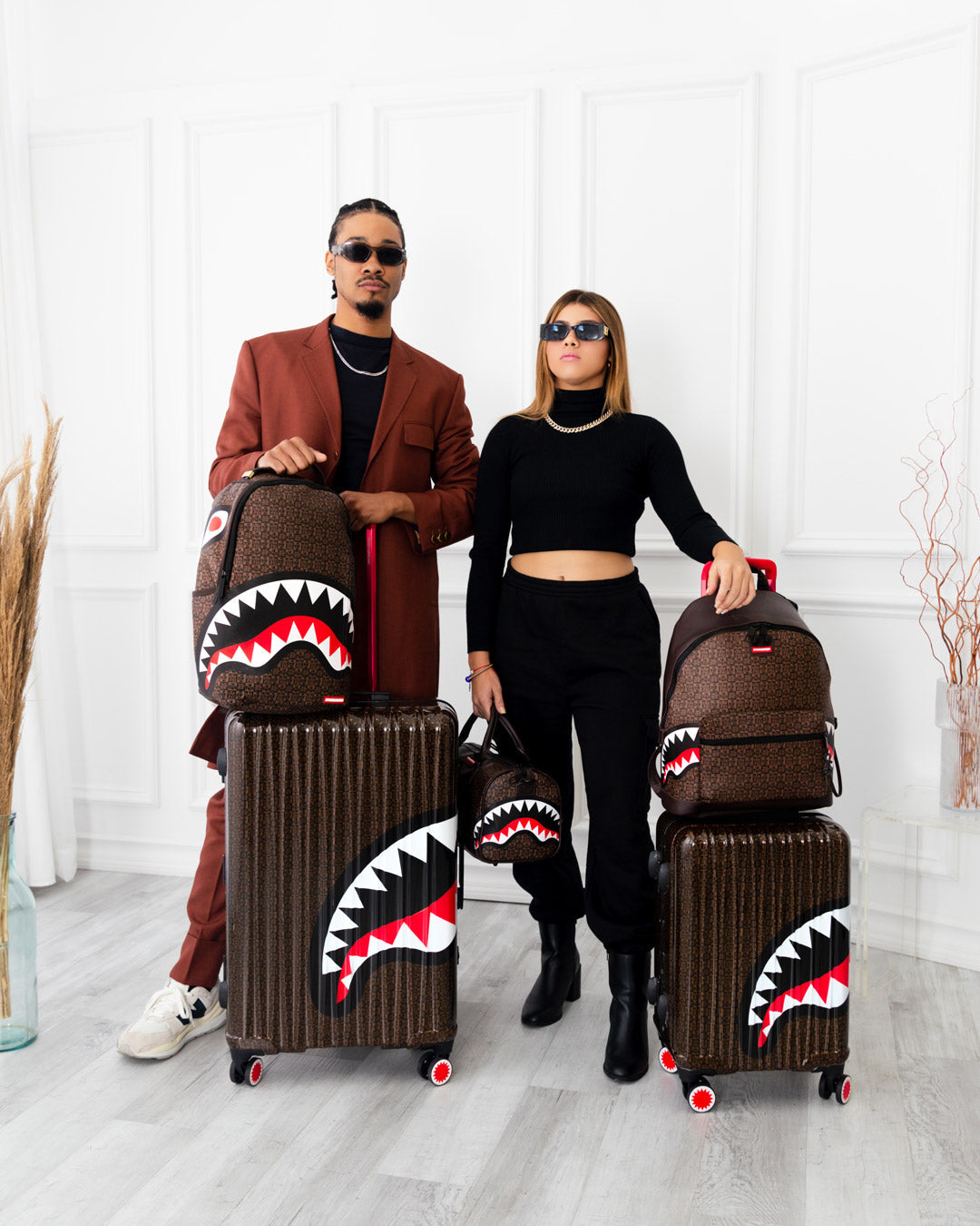 SPRAYGROUND Frenzy Sharks Sharknautics Hardshell Full-Size Luggage — product image 8