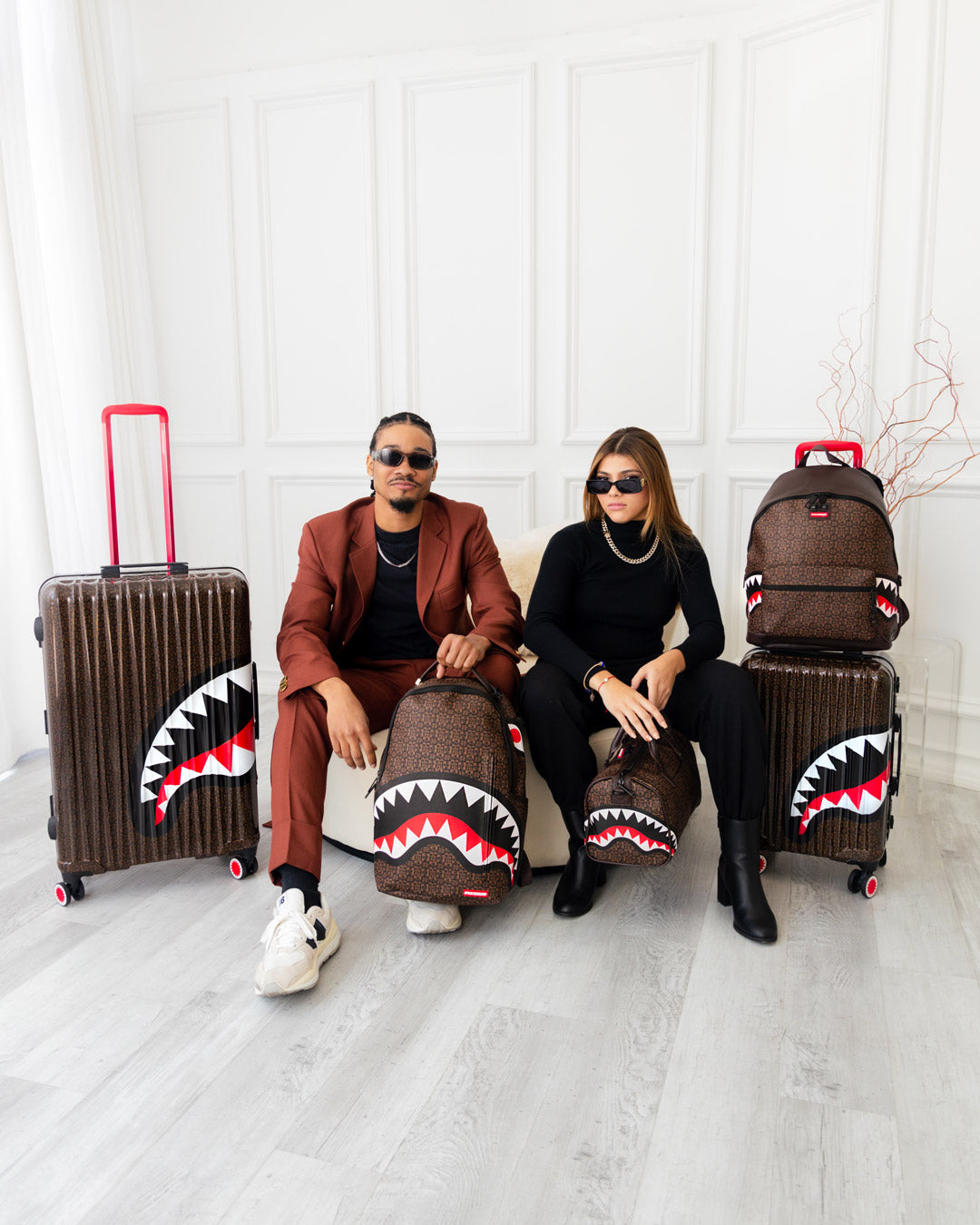 SPRAYGROUND Frenzy Sharks Sharknautics Hardshell Full-Size Luggage — product image 10