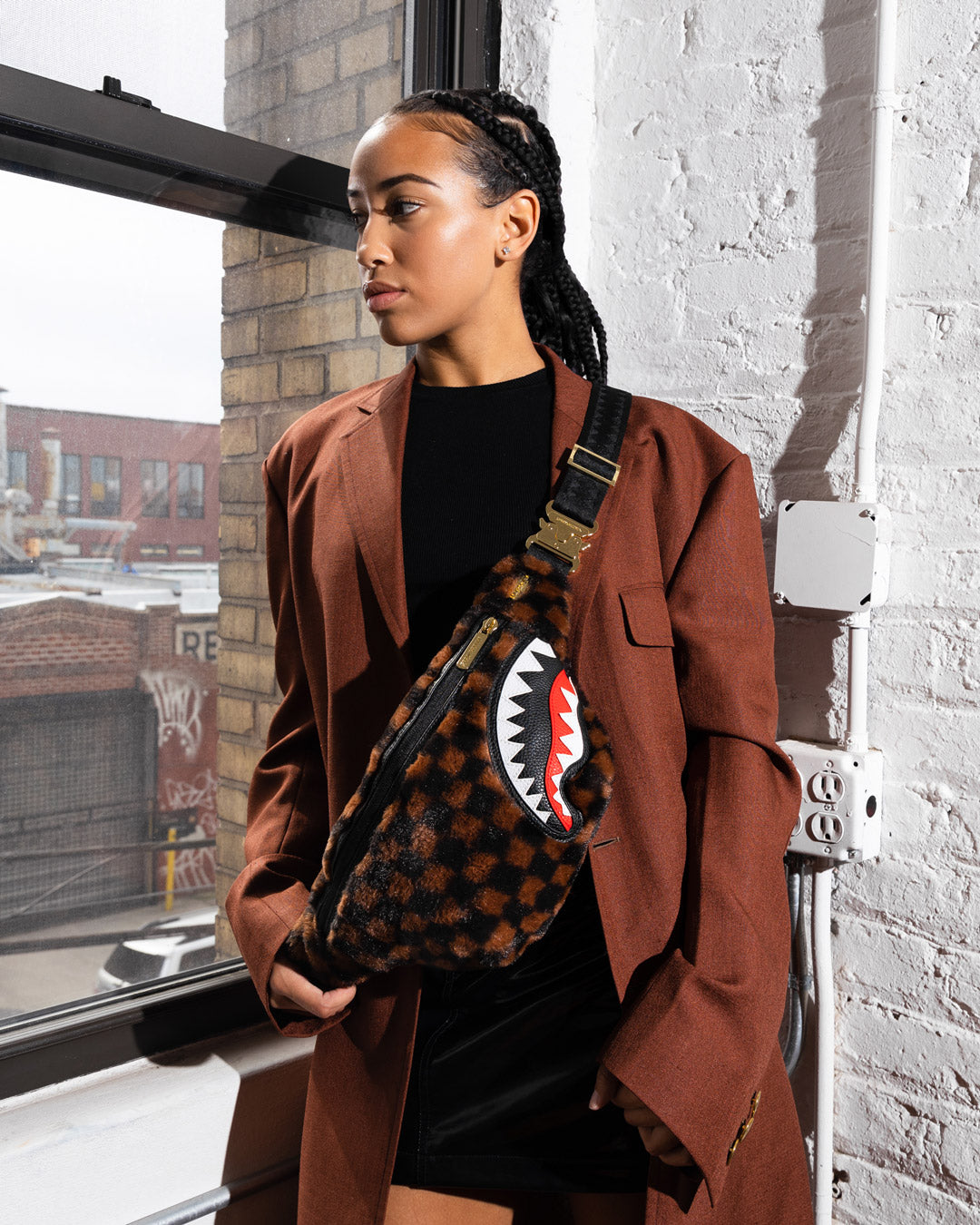 SPRAYGROUND Furrr Sharks In Paris Savvy Crossbody — product image 6