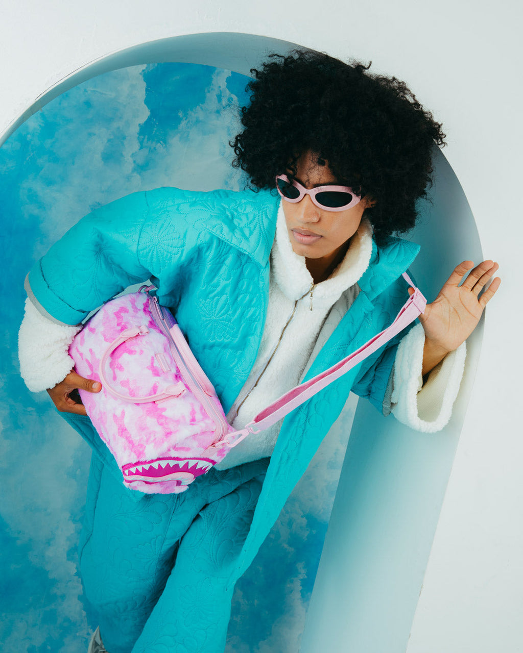 SPRAYGROUND Furrrocious In Pink Mini Duffle — product image 12