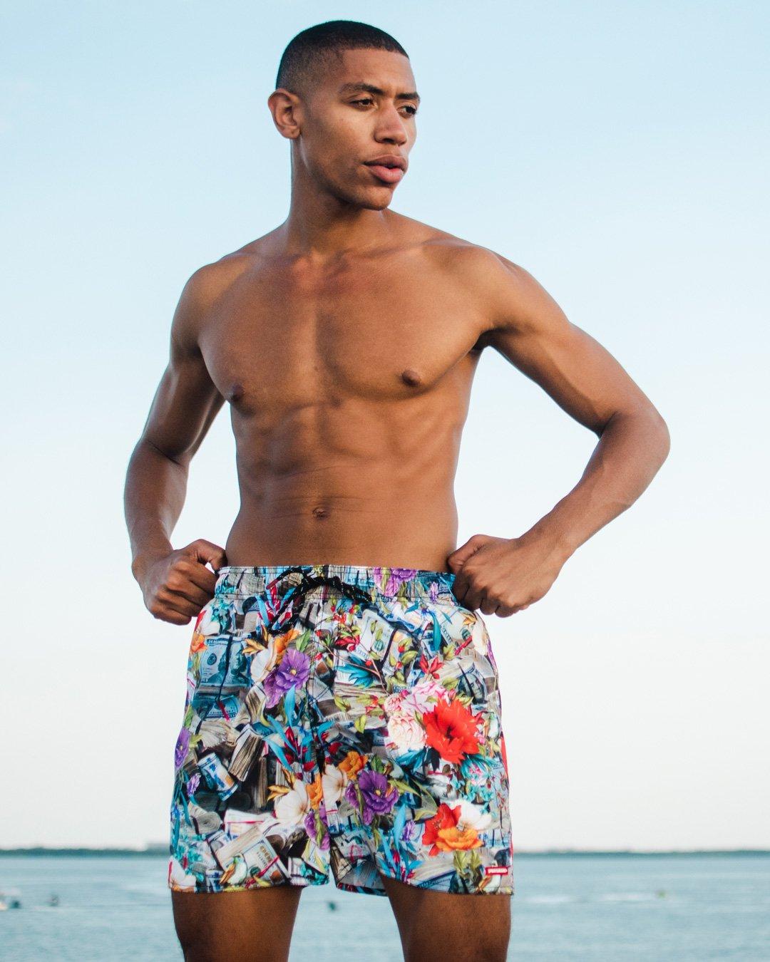SPRAYGROUND Floral Money Shoto Swim Trunks — product image 4