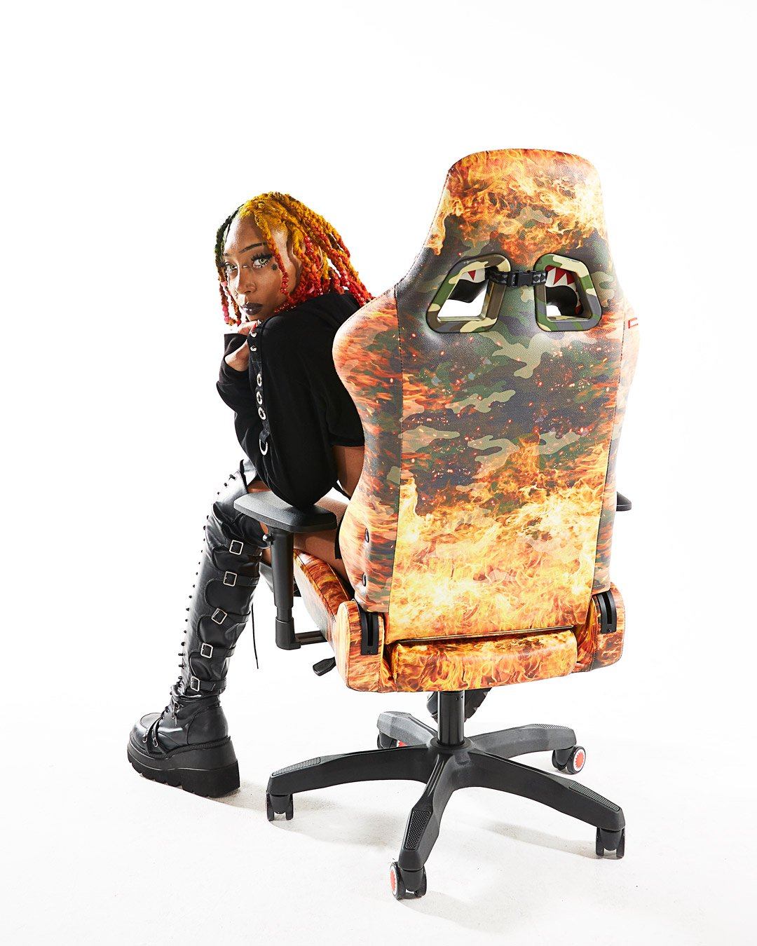 SPRAYGROUND Fire Camo Gaming Chair — product image 2