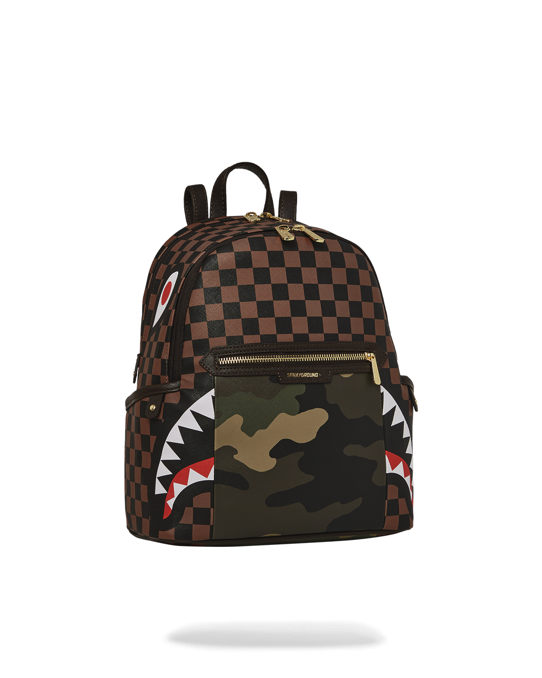 SPRAYGROUND Exterior Gold Zip Pocket Sharks In Paris Savage Backpack — product image 3