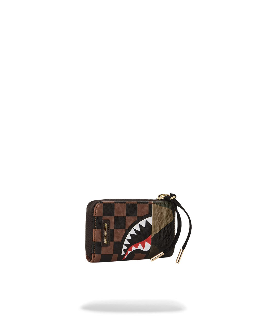 SPRAYGROUND Exterior Gold Zip Pocket Sharks In Paris Wallet — product image 2
