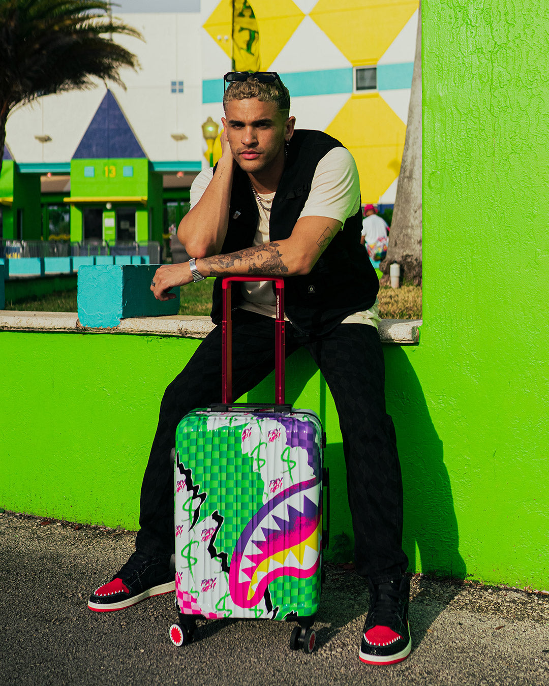 SPRAYGROUND Dreamy Technicolor Sharknautics Hardshell Carry-On Luggage — product image 2