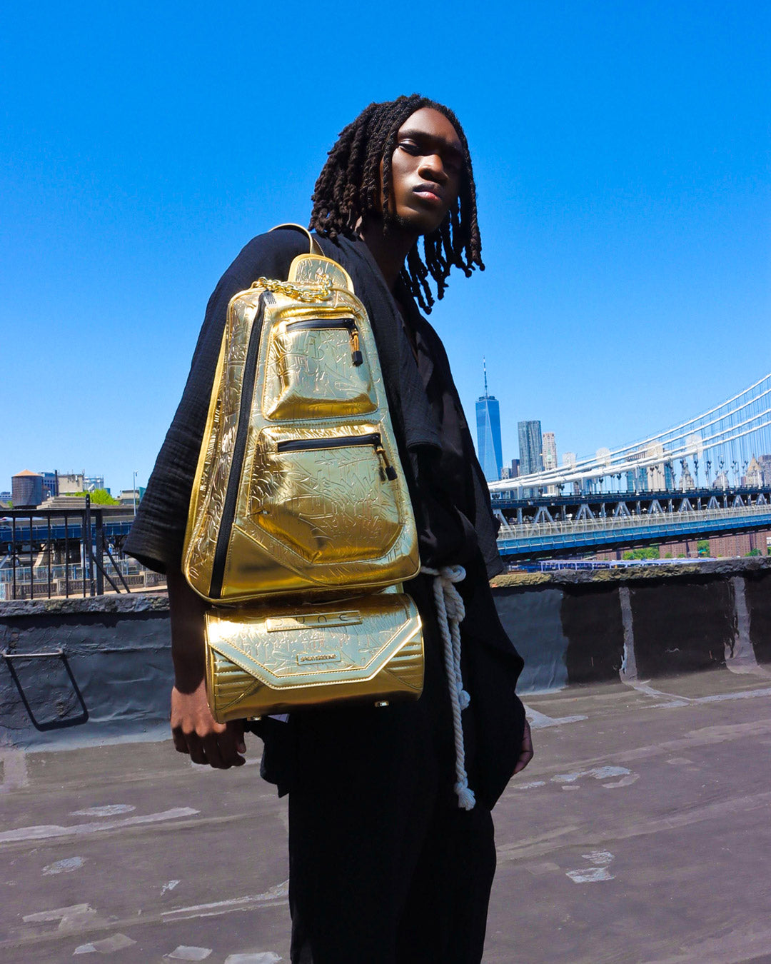 SPRAYGROUND Dune Fremkit Backpack + Crossbody (Desert Spice) — product image 2