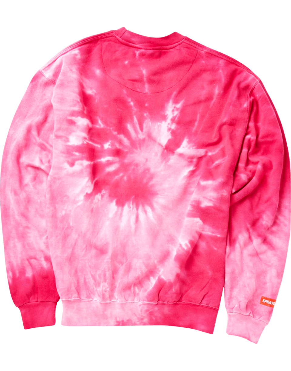 SPRAYGROUND Disruptive Behavior Disorder Crew Pink Tie Dye — product image 2