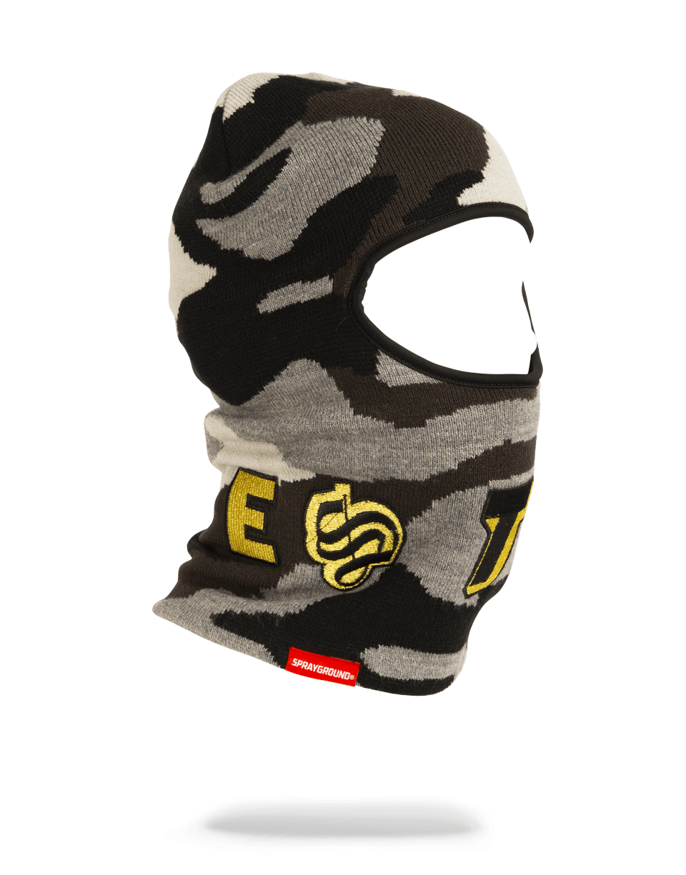 SPRAYGROUND Destroy Ski Mask (Gold Camo) — product image 1