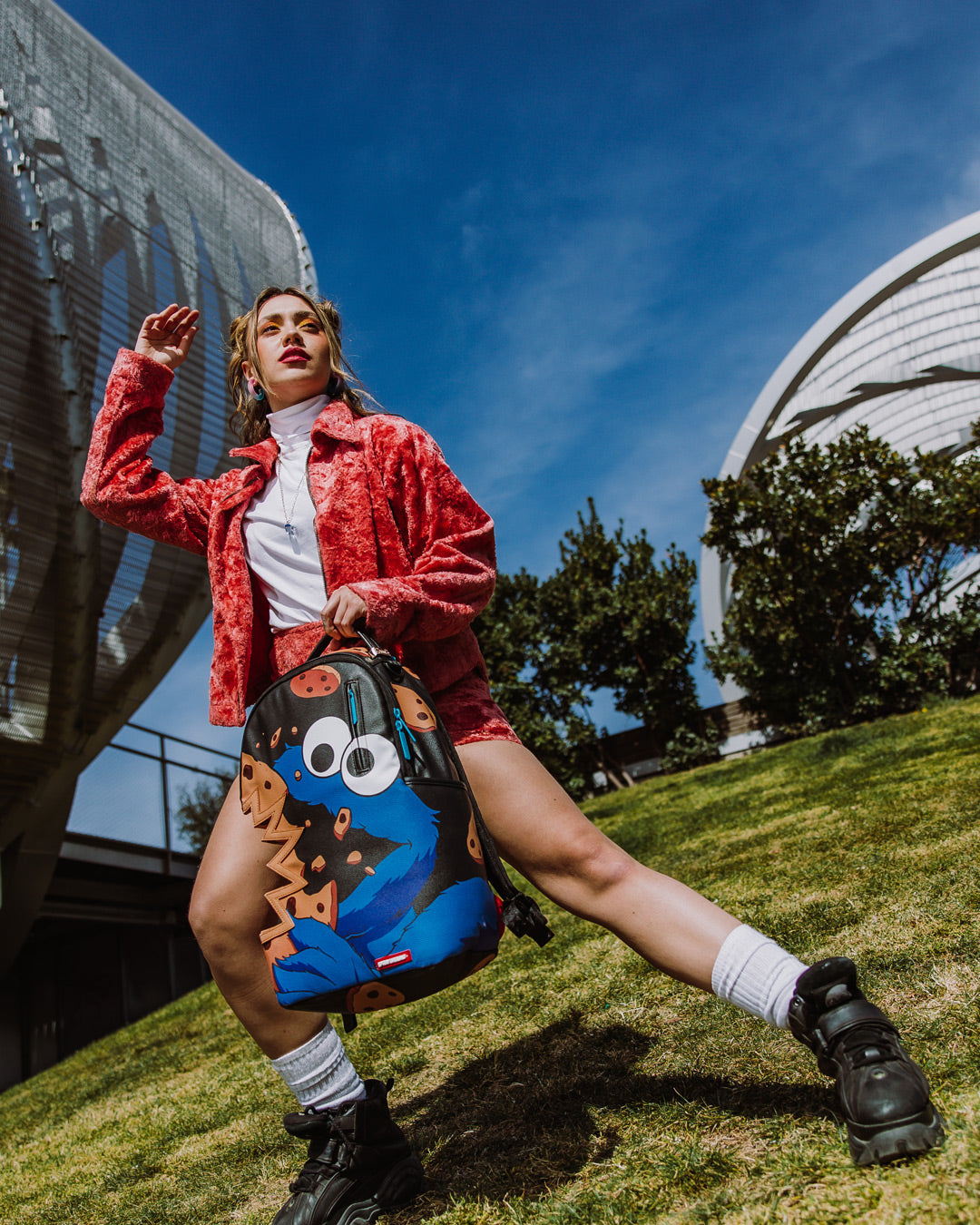 SPRAYGROUND Cookie Monster Cookie Sharkbite Backpack (DLXV) — product image 2