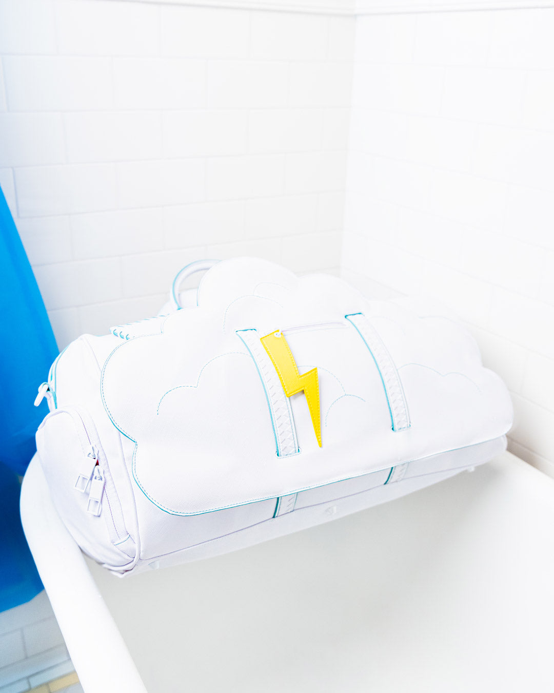 SPRAYGROUND Cloudy With A Chance Of Shark Duffle — product image 4