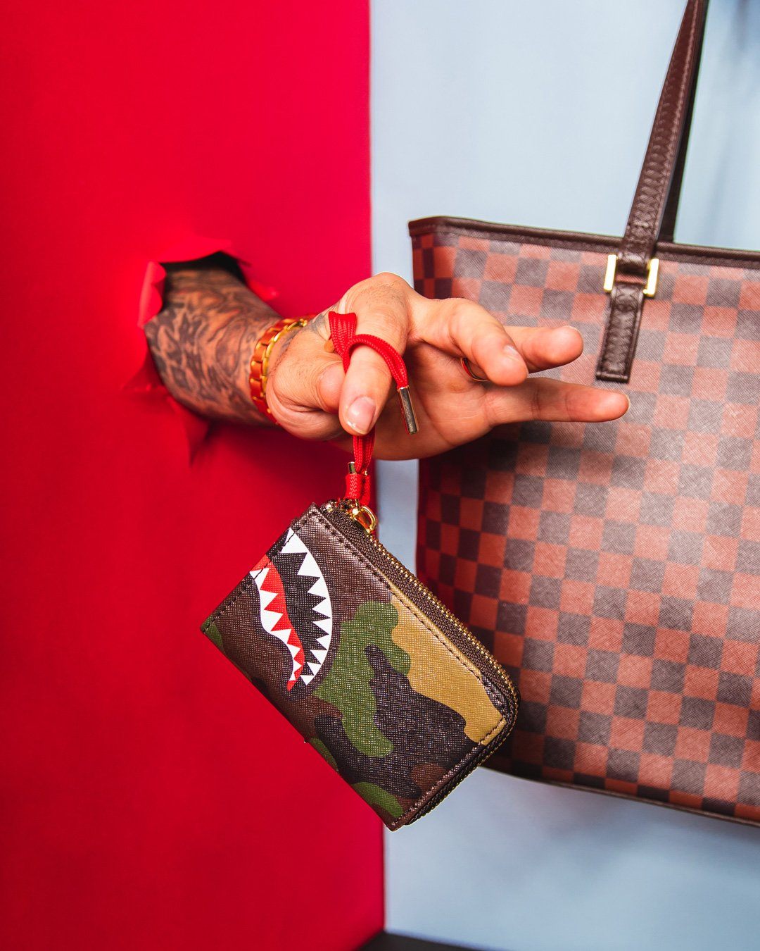 SPRAYGROUND Checks In Camouflage Wallet — product image 4