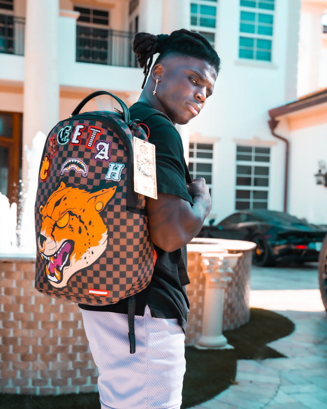 SPRAYGROUND Cheetah Speed Shark Backpack (Tyreek Hill Collab) — product image 2