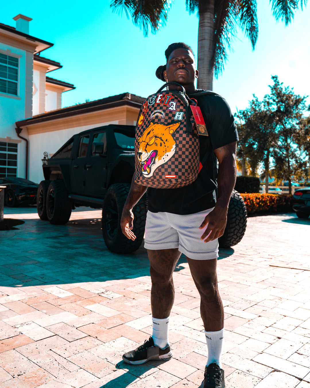 SPRAYGROUND Cheetah Speed Shark Backpack (Tyreek Hill Collab) — product image 6