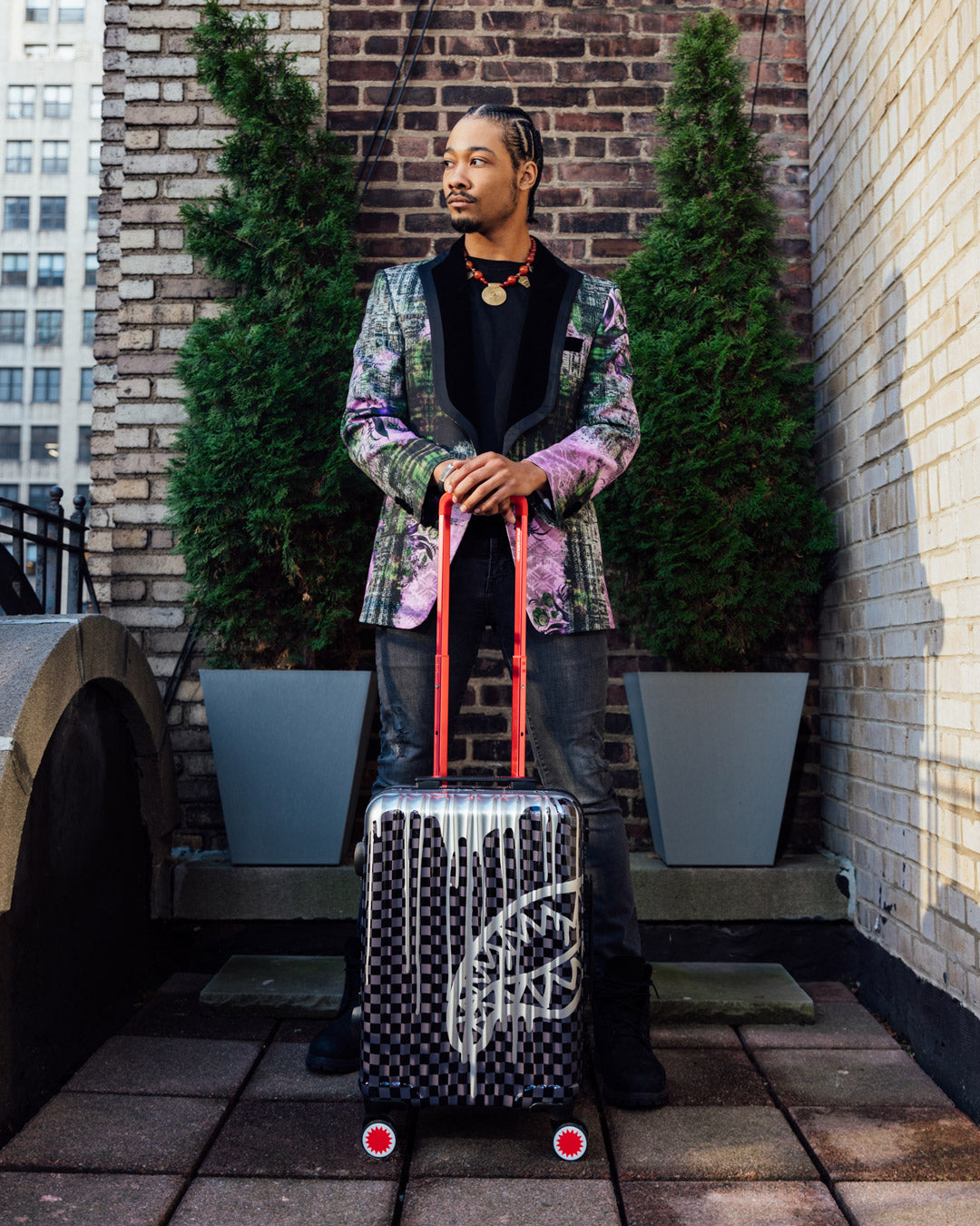 SPRAYGROUND Chateau Ghost Sharknautics Hardshell Carry-On Luggage — product image 2