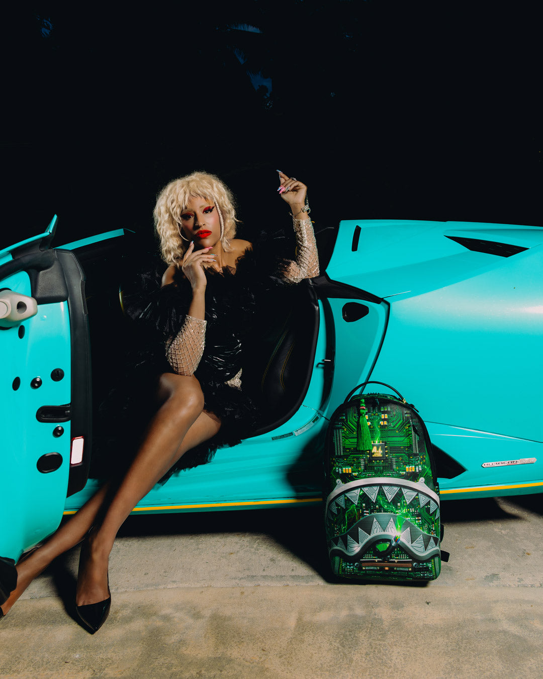 SPRAYGROUND A.I. African Intelligence Rewired & Inspired Backpack - Sandflower Collab — product image 2