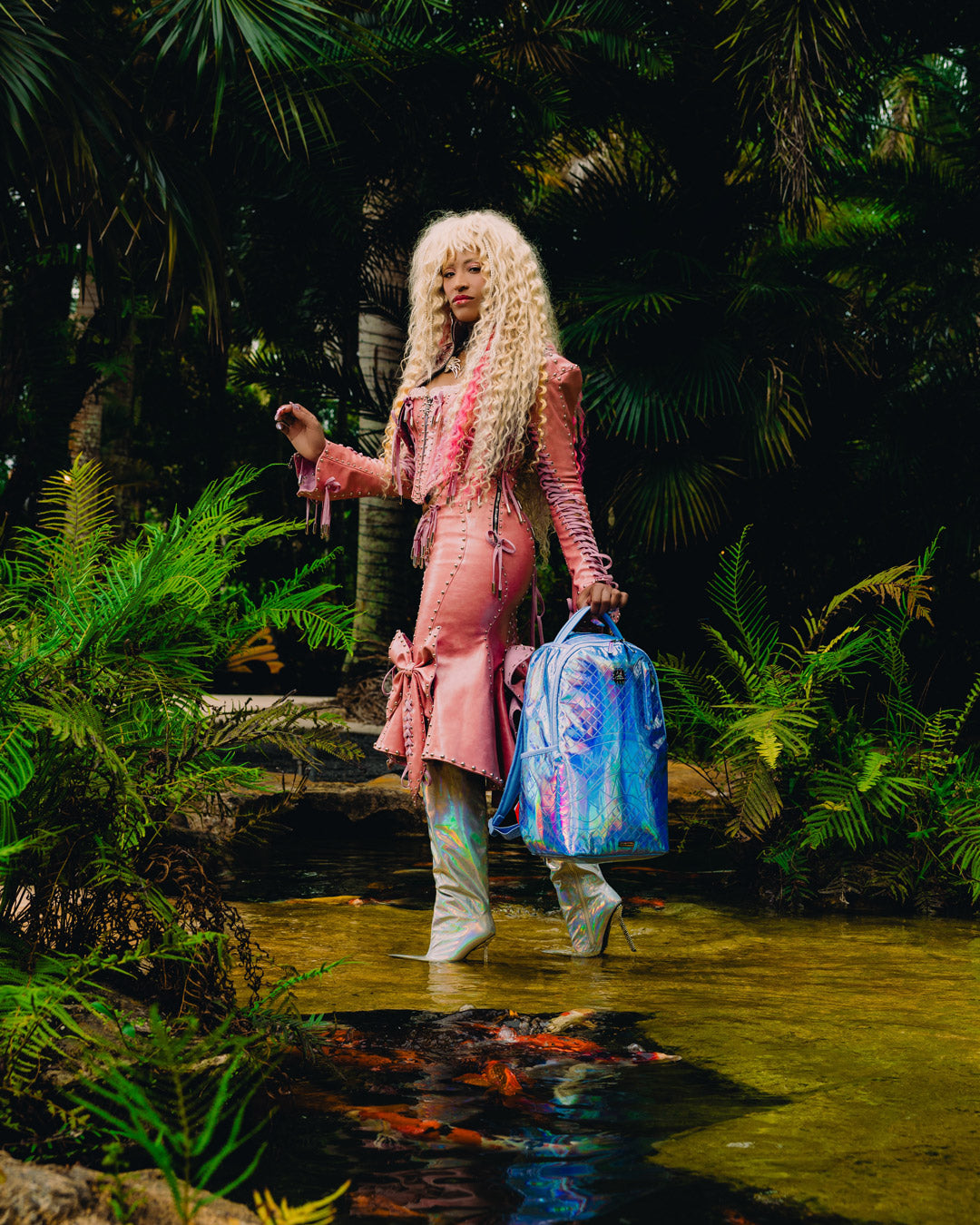 SPRAYGROUND A.I. African Intelligence The Ocean Within Backpack - Sandflower Collab — product image 4