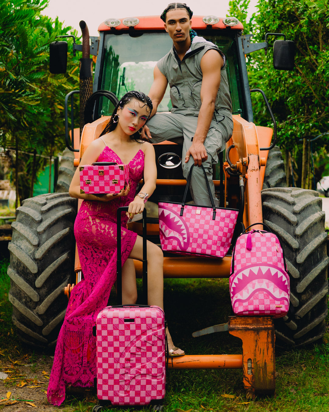 SPRAYGROUND A.I. African Intelligence The Sunset Reset Tote - Sandflower Collab — product image 2