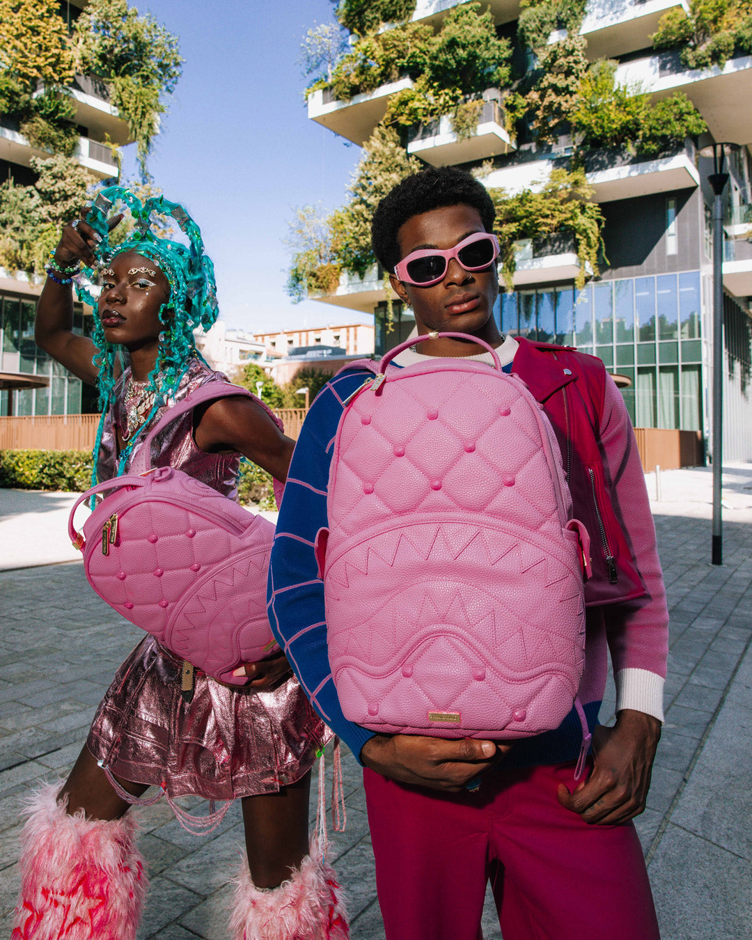 SPRAYGROUND Sorbet Stunna Bear Stud Backpack — product image 2