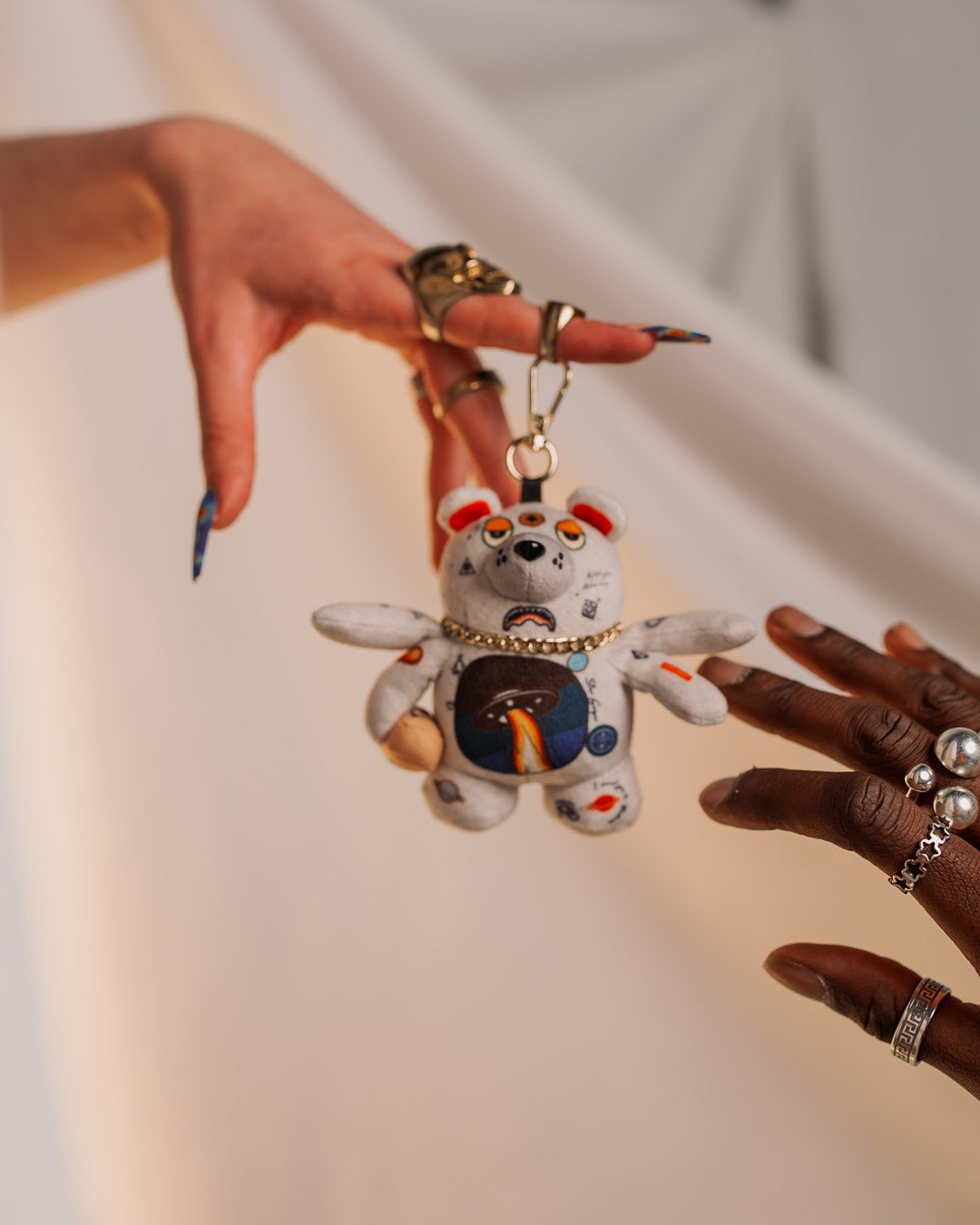 SPRAYGROUND Spaced Out Bear Keychain — product image 2