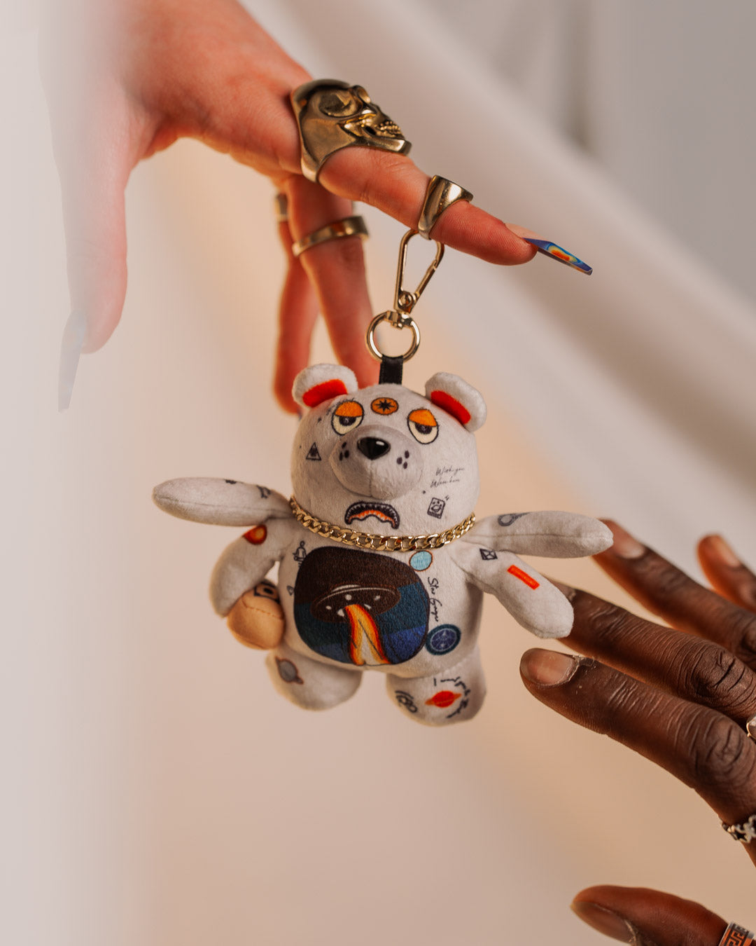 SPRAYGROUND Spaced Out Bear Keychain — product image 4