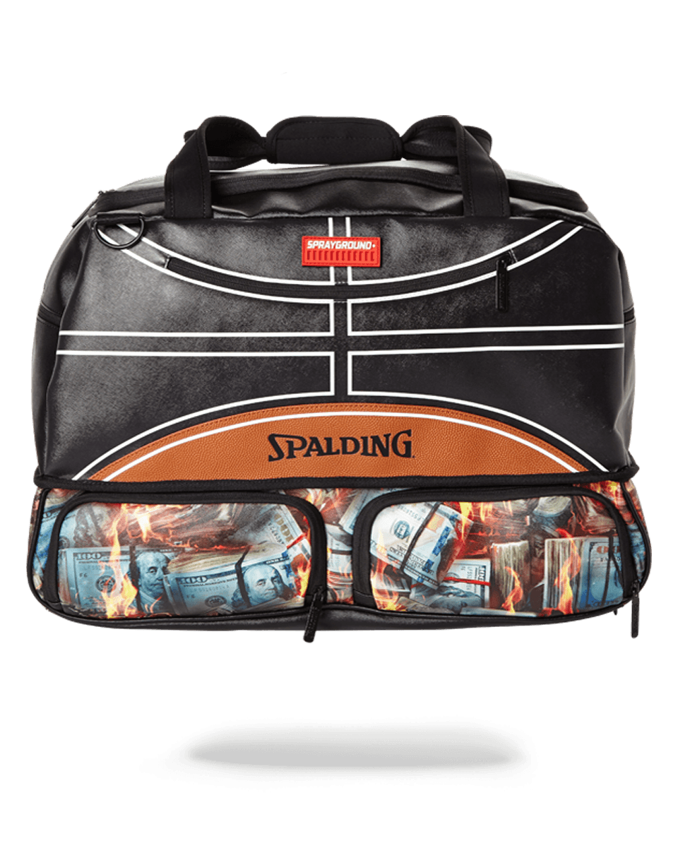 SPRAYGROUND Spalding X SPRAYGROUND Fire Money Sneaker Duffel — product image 1