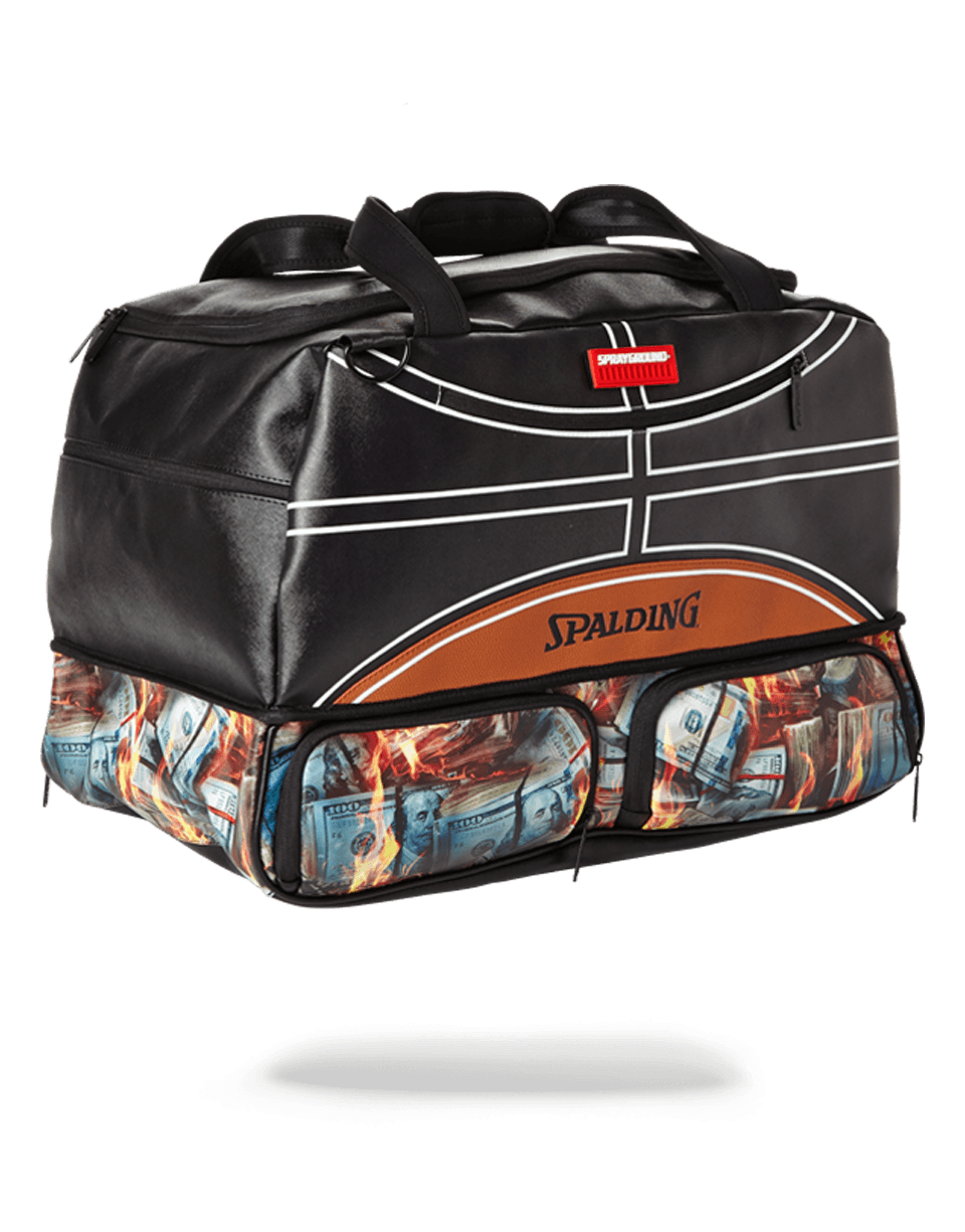SPRAYGROUND Spalding X SPRAYGROUND Fire Money Sneaker Duffel — product image 3