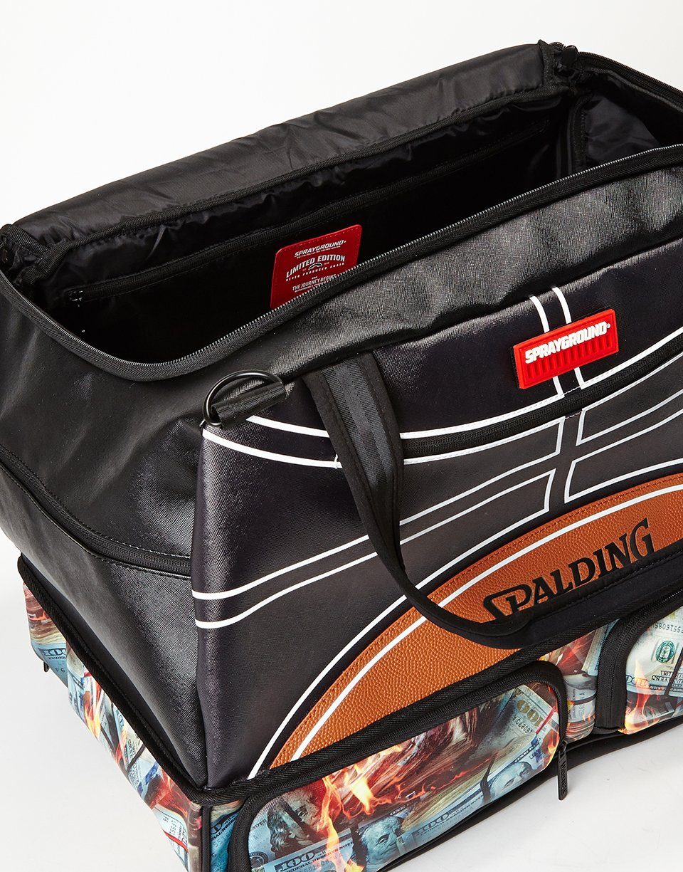 SPRAYGROUND Spalding X SPRAYGROUND Fire Money Sneaker Duffel — product image 5