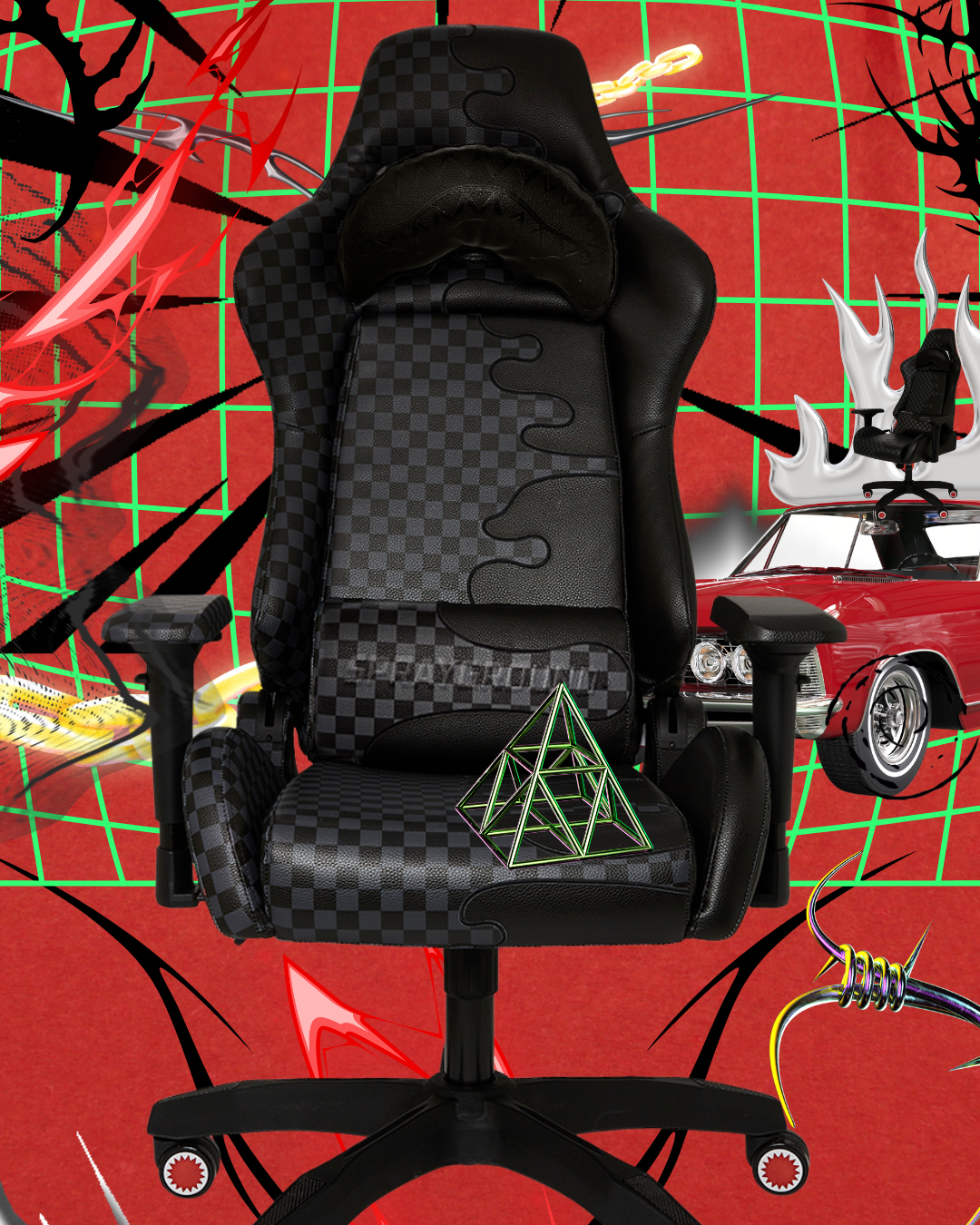 SPRAYGROUND Speed Shark Side Swipe Gaming Chair — product image 3