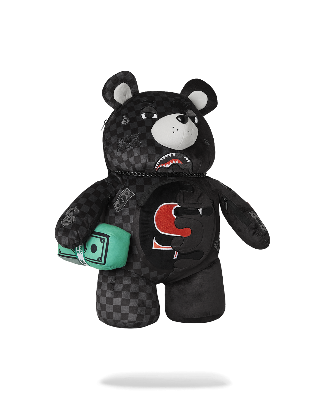 SPRAYGROUND Speed Shark Side Swipe Moneybear Teddy Bear Backpack — product image 3