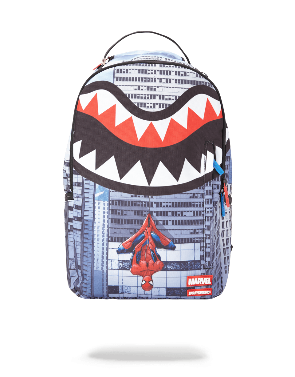 SPRAYGROUND Spiderman Upside Down Shark Backpack — product image 1