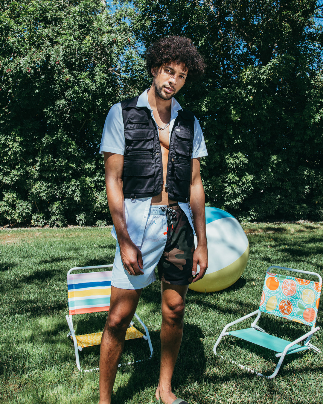 SPRAYGROUND Split Bite Camo Shoto Swim Trunks — product image 5