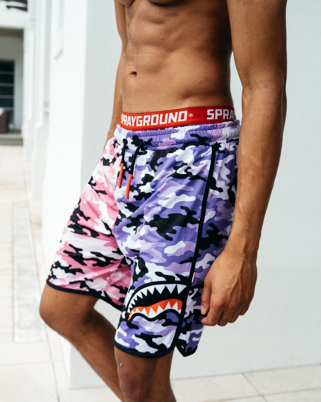 SPRAYGROUND Split Camo Corto Swim Trunks — product image 2