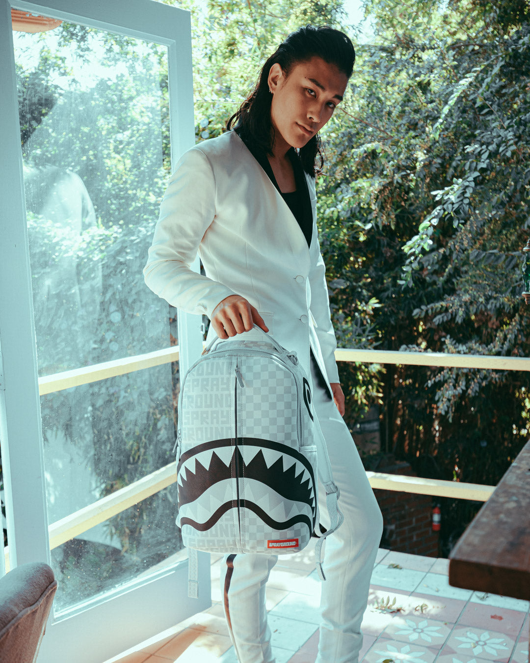 SPRAYGROUND Split The Check (Pearl) Backpack (DLXV) — product image 2