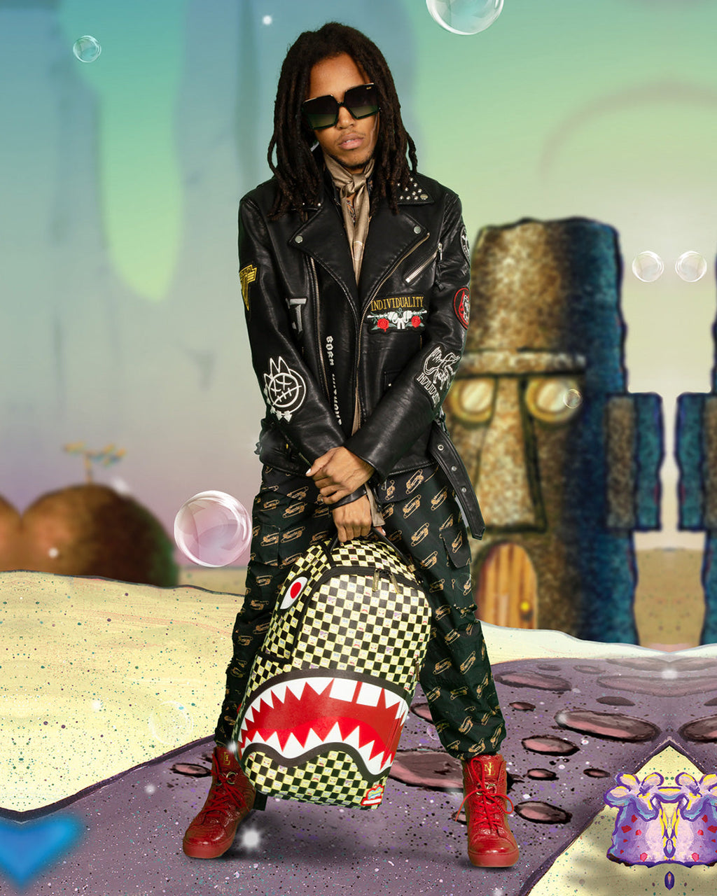 SPRAYGROUND SpongeBob Checkered Backpack (DLXR) — product image 2
