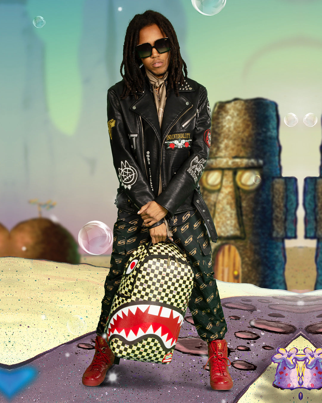 SPRAYGROUND SpongeBob Checkered Backpack (DLXR) — product image 2