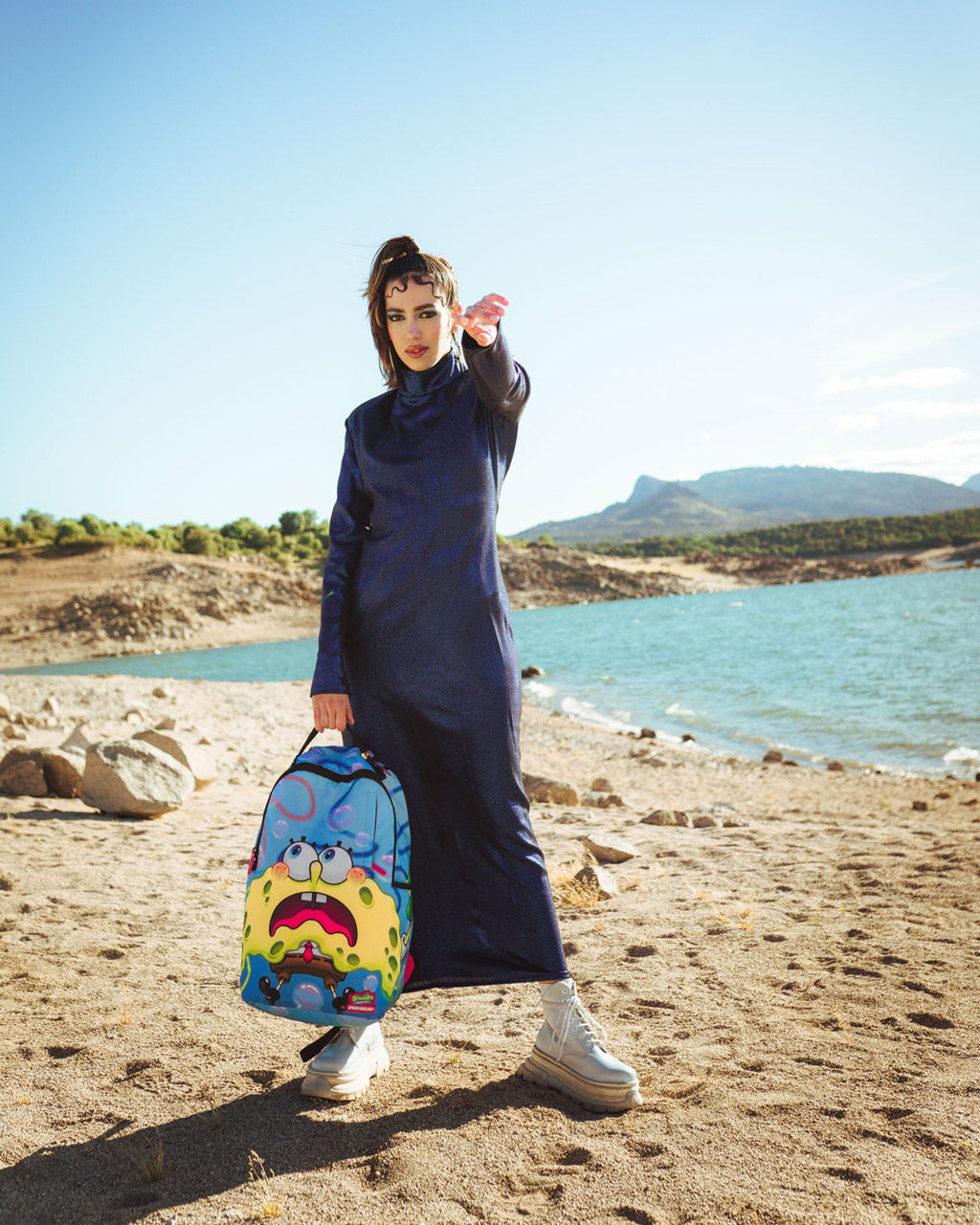 SPRAYGROUND SpongeBob Shark Shape Sponge (DLXR) Backpack — product image 2
