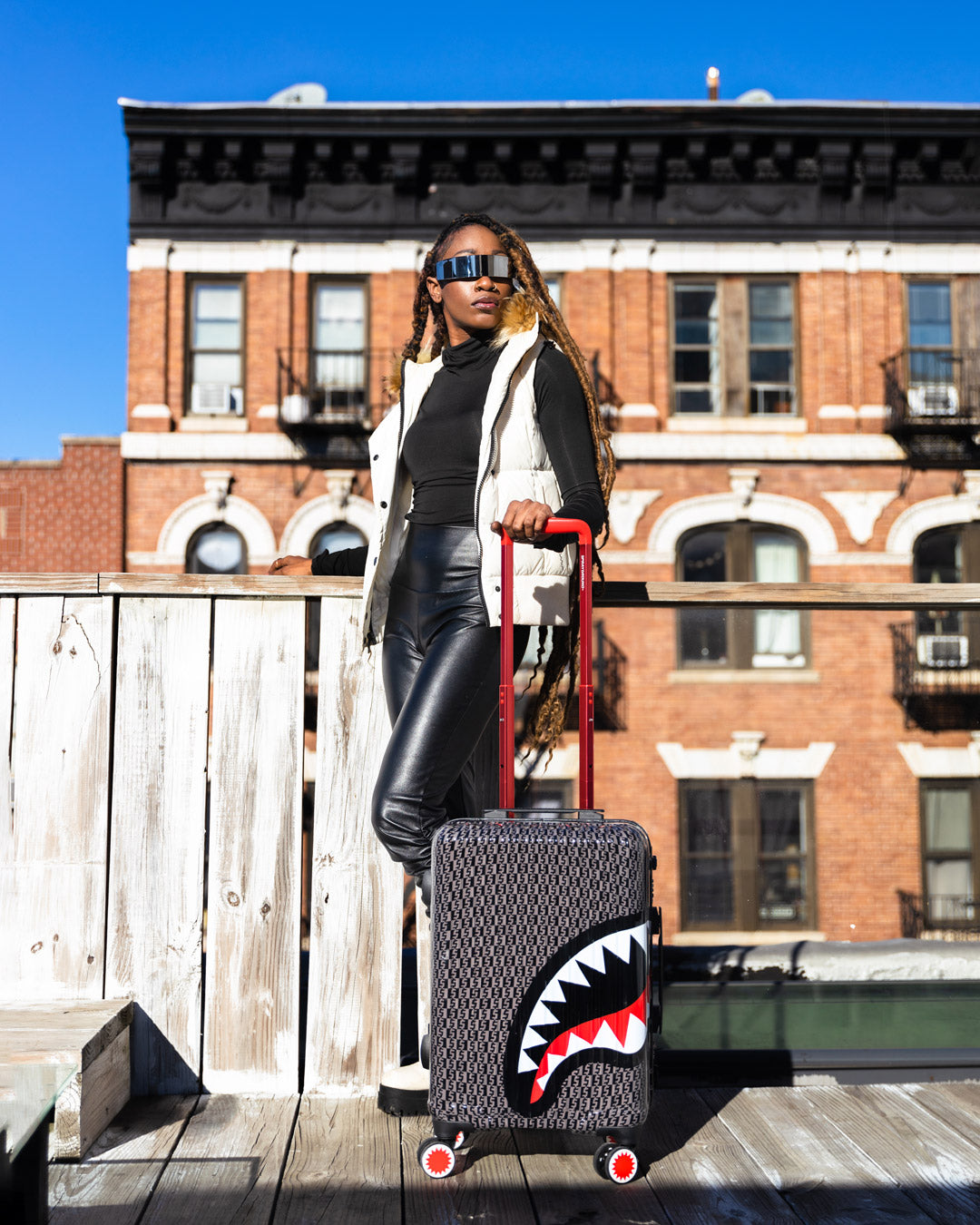 SPRAYGROUND Spraygatti Revv Sharknautics Hardshell Carry-On Luggage — product image 2