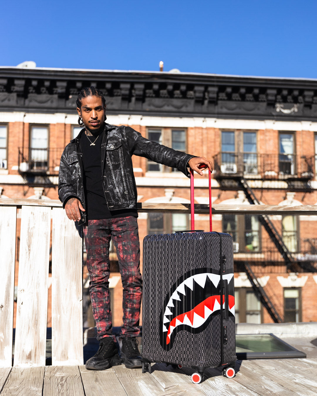 SPRAYGROUND Spraygatti Revv Sharknautics Hardshell Full-Size Luggage — product image 2