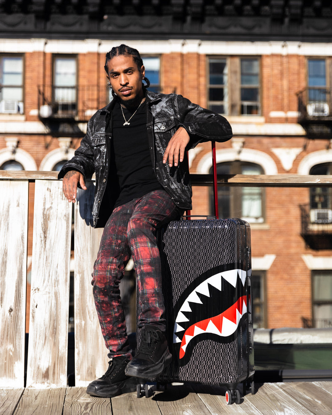 SPRAYGROUND Spraygatti Revv Sharknautics Hardshell Full-Size Luggage — product image 4