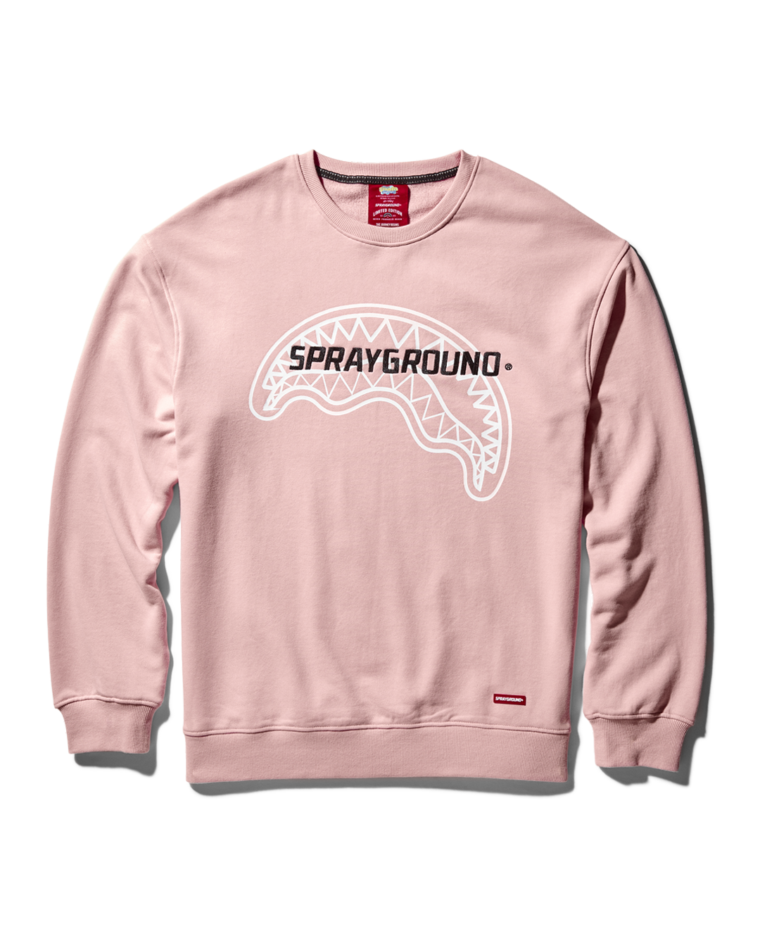 SPRAYGROUND Pullover Crew Neck Sweatshirt (Pink) — product image 1