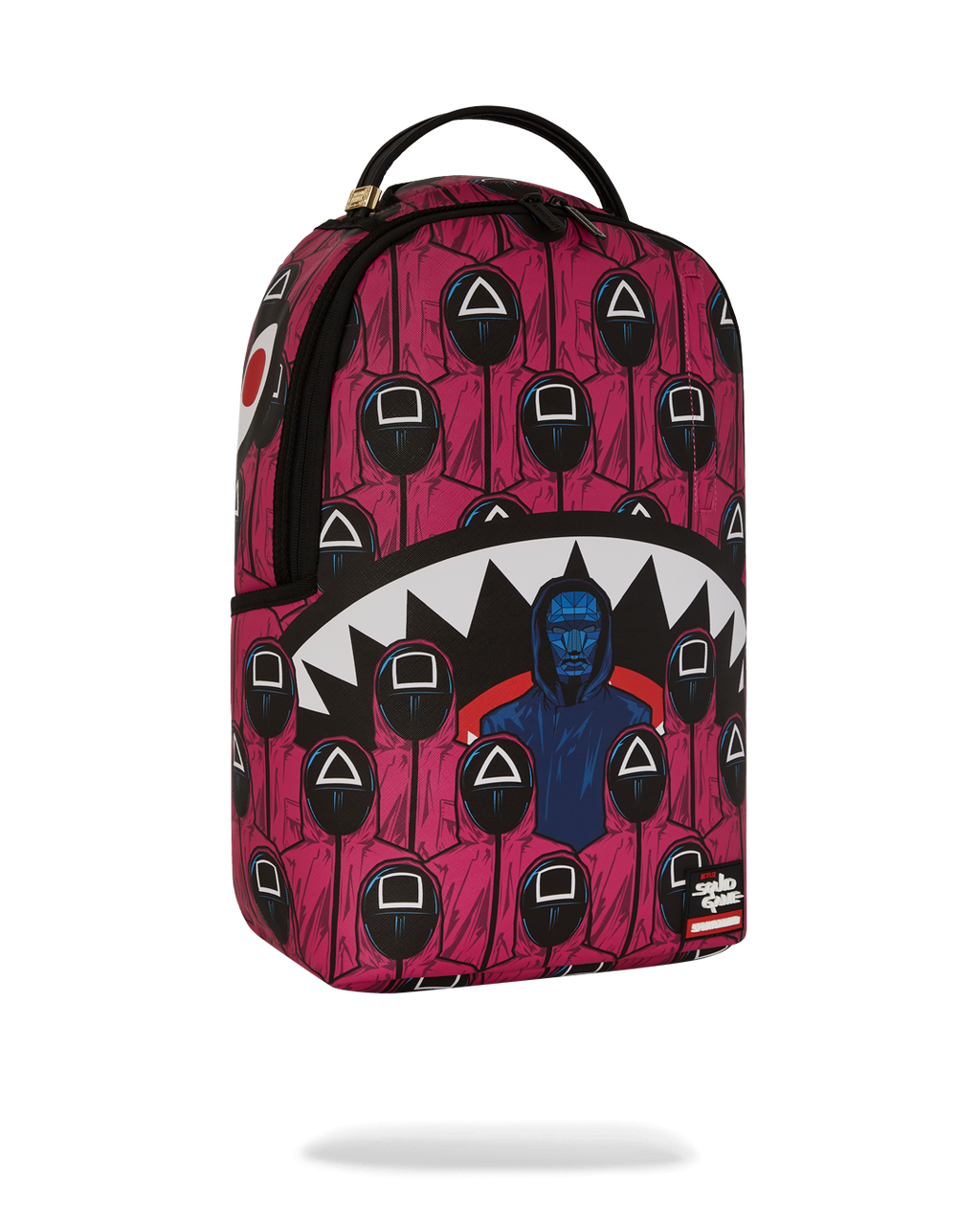 SPRAYGROUND Squid Game Collab Front Man & Pink Guard Sharks Backpack — product image 3
