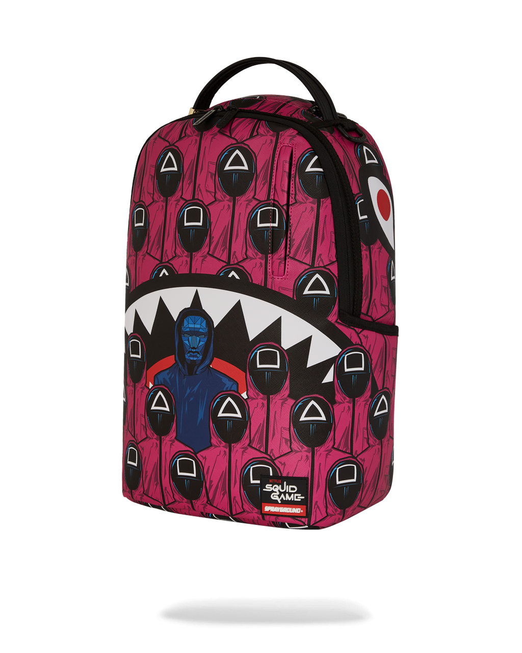 SPRAYGROUND Squid Game Collab Front Man & Pink Guard Sharks Backpack — product image 9