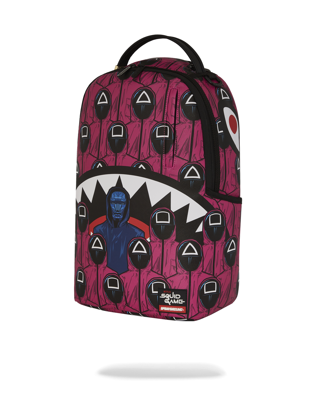 SPRAYGROUND Squid Game Collab Front Man & Pink Guard Sharks Backpack — product image 9