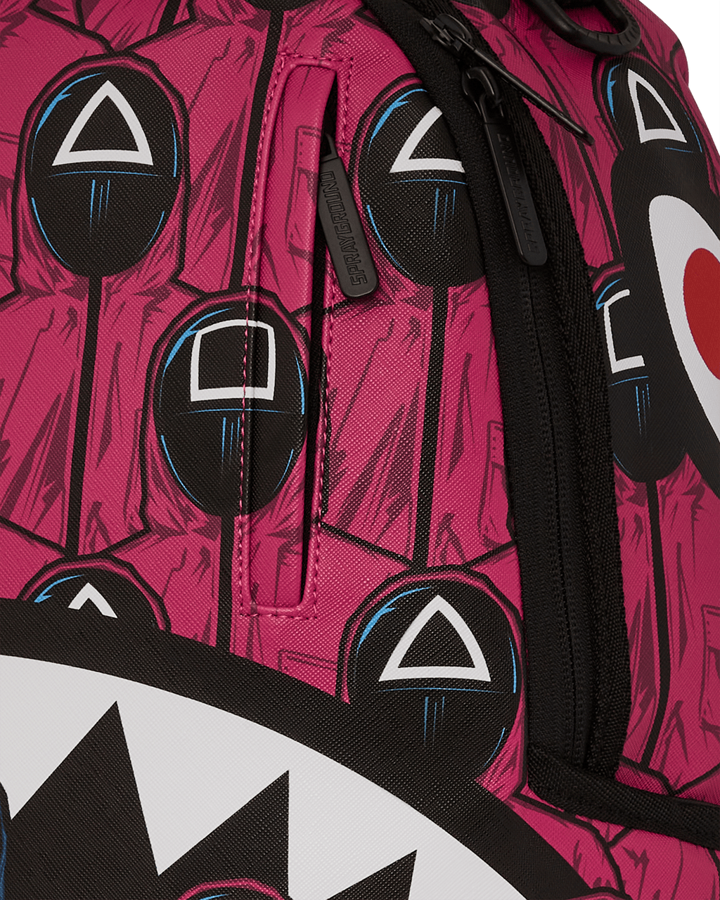 SPRAYGROUND Squid Game Collab Front Man & Pink Guard Sharks Backpack — product image 11